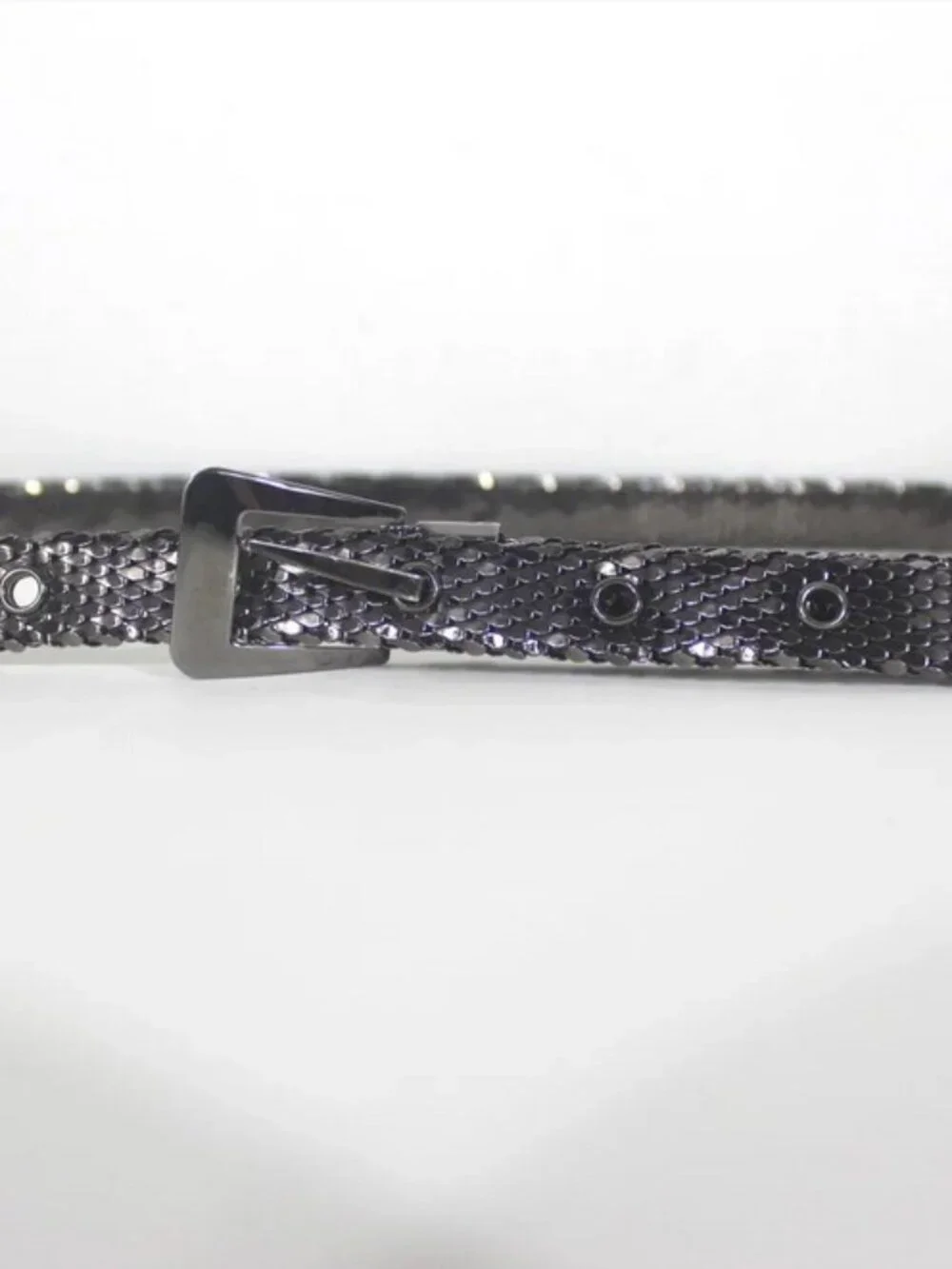 Vintage Gunmetal Mesh Belt